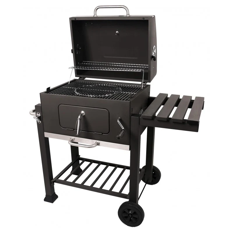 "Ronnie's"Barbecue Carbone con Coperchio e Termometro – Perfetto per Grigliate all’Aperto