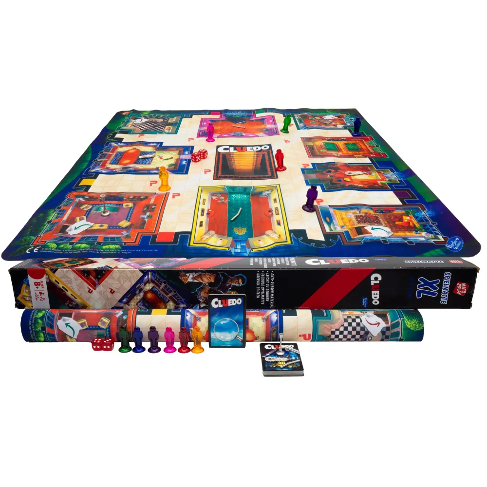 Cluedo con tappeto da gioco