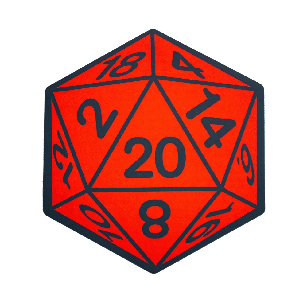 Tappeto da bagno RPG cubo W20