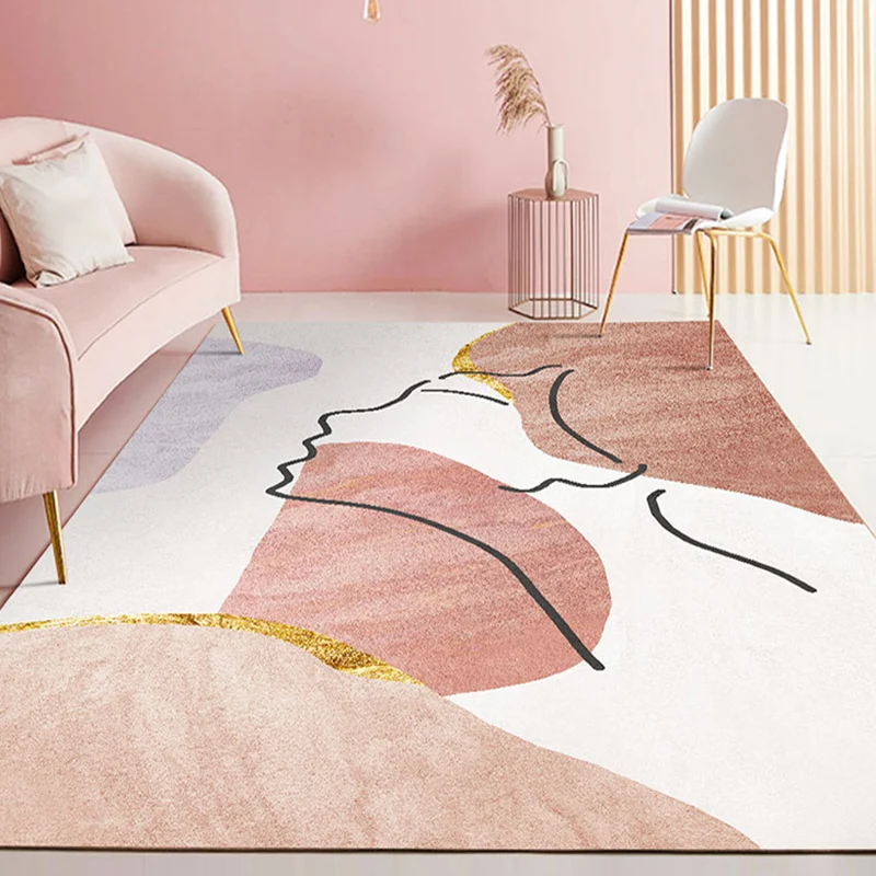 Tappeto modernista alla moda Tappeto colorblock multicolore Tappeto lavabile antiscivolo per animali domestici per la deco...