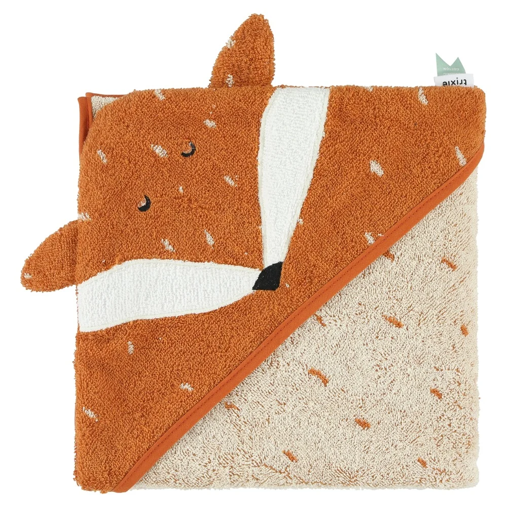 Trixie - Asciugamano con cappuccio - Mr. Fox - 75 X 75 cm