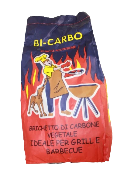 SACCO 3 KG BRICCHETTE CARBONE BICARBO