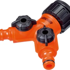 Raccordo rubinetto 2 uscite - attacco 1-2`` 3-4`` - Stocker