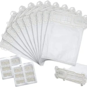 Kit Aspirapolvere Folletto VK135 VK136 12 Sacchetti + 12 Profumini Compatibili