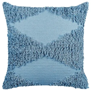 Cuscino cotone blu 45 x 45 cm RHOEO