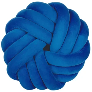 Cuscino nodo 30 x 30 cm blu AKOLA