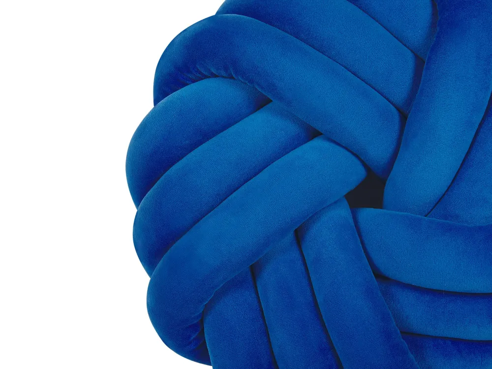 Cuscino nodo 30 x 30 cm blu AKOLA