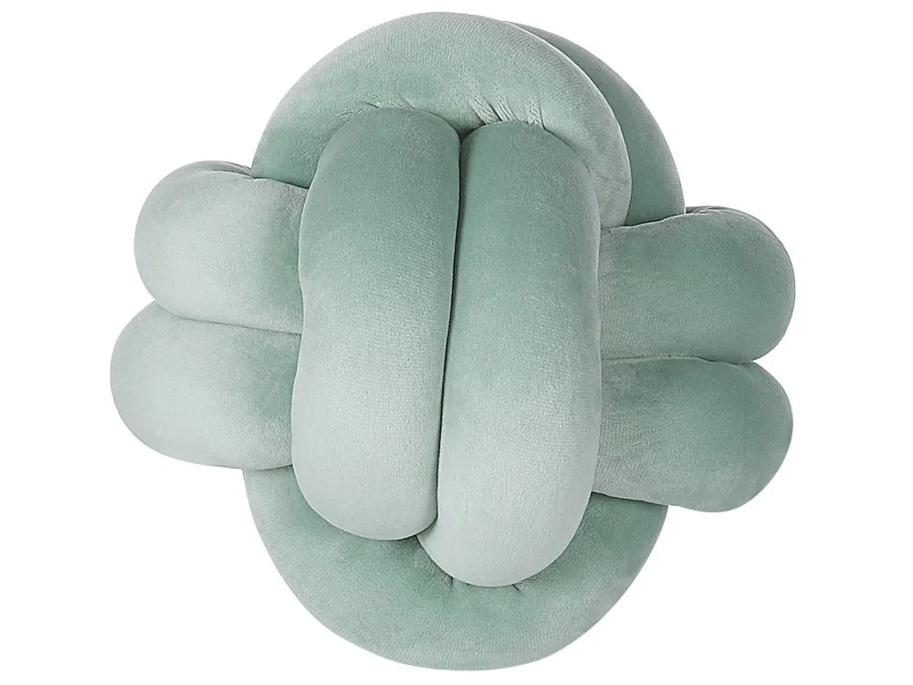 Cuscino nodo velluto 20 x 20 cm menta MALNI