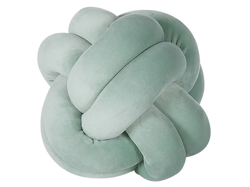 Cuscino nodo velluto 20 x 20 cm menta MALNI
