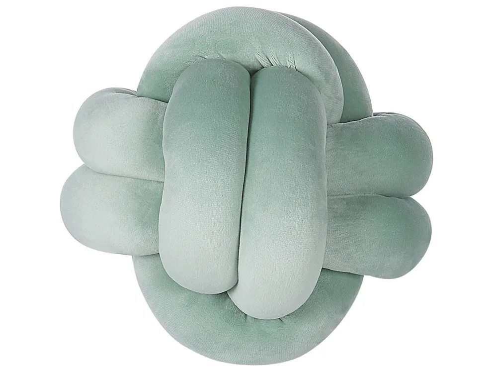 Cuscino nodo velluto 20 x 20 cm menta MALNI