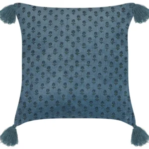 Cuscino velluto blu ombroso 45 x 45 cm RIBES