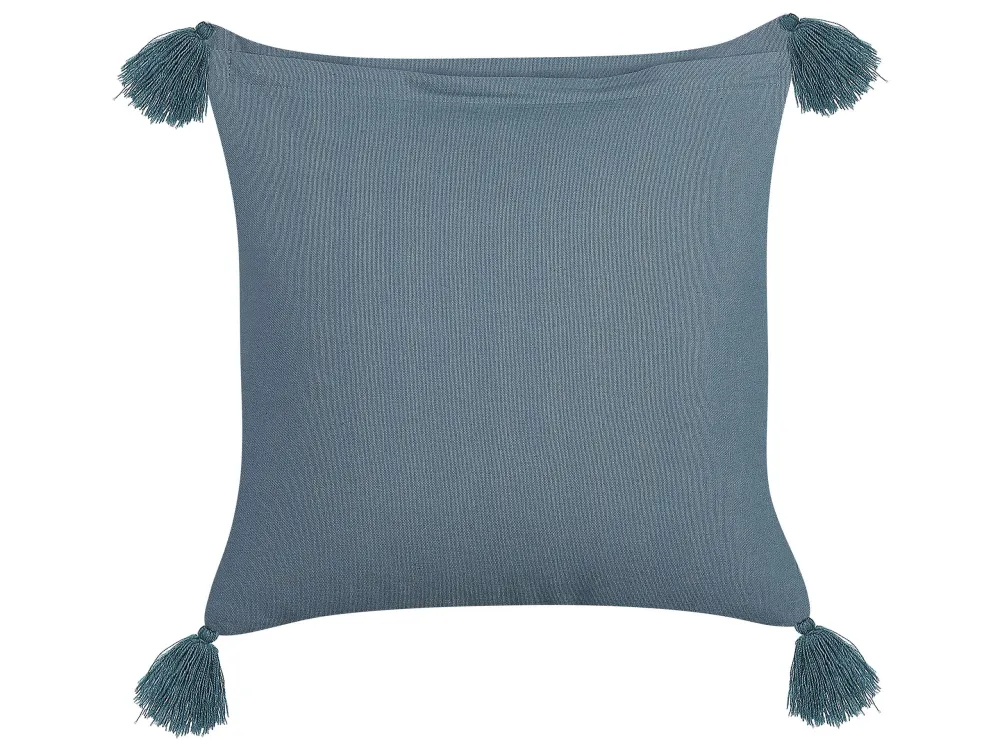 Cuscino velluto blu ombroso 45 x 45 cm RIBES