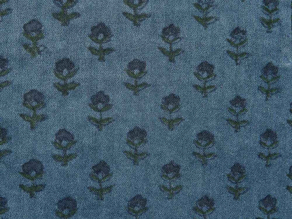 Cuscino velluto blu ombroso 45 x 45 cm RIBES