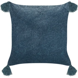 Cuscino velluto blu tenebroso 45 x 45 cm SETARIA