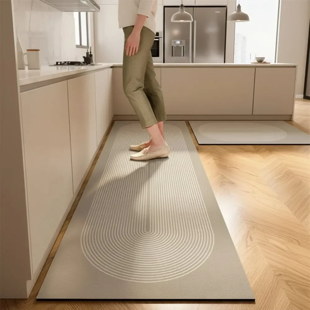 KITCHENEASE – Tappeto da cucina anti-affaticamento con superficie assorbente e antiscivolo Cozey Maison