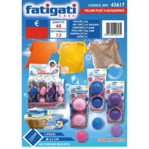 Palline plastica per asciugatrice - la confezione contiene 2 palline