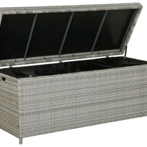 Cesta da giardino rattan grigio 158 x 63 cm MODENA