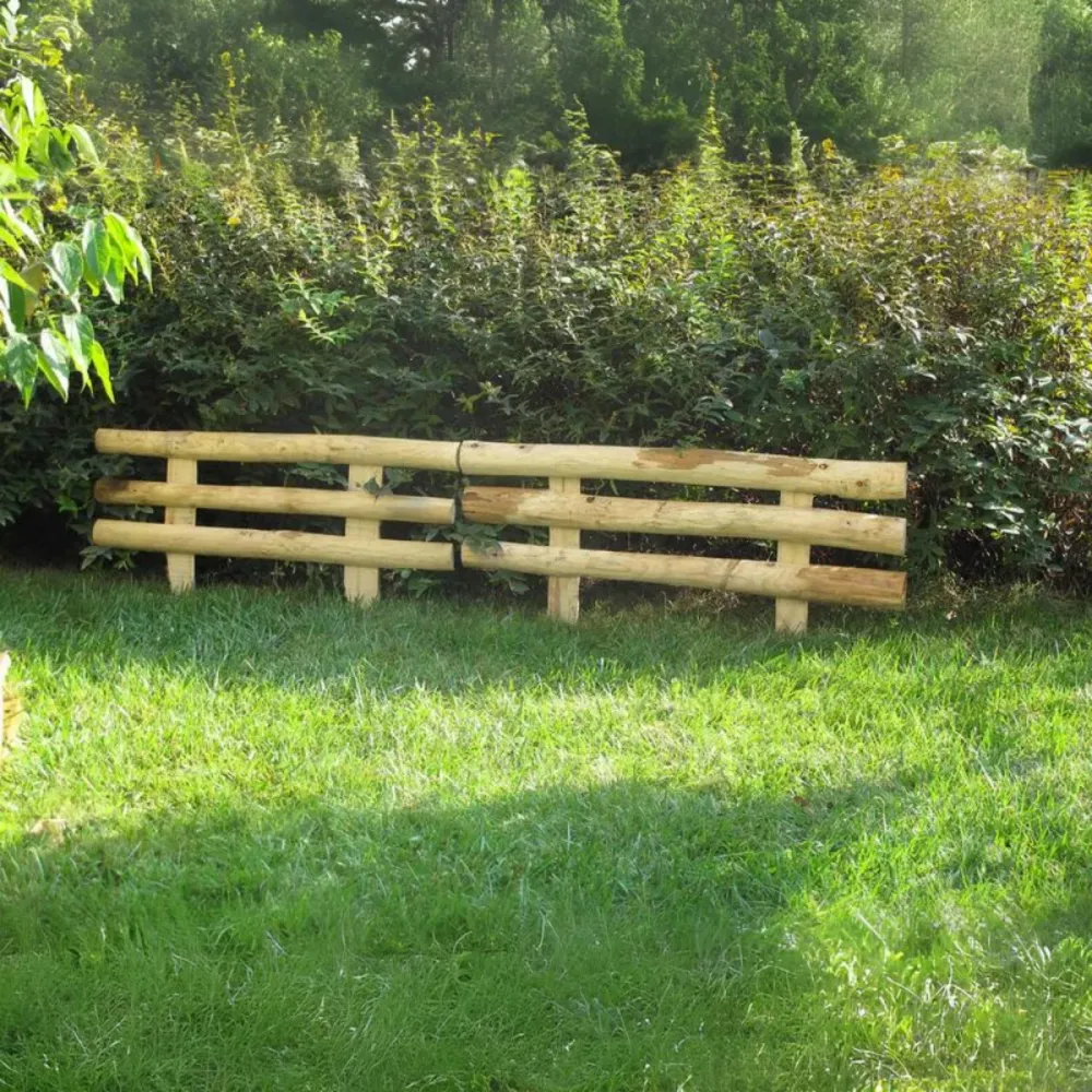 Compatto recinzione "Circe" castagno cm 100x30/50h