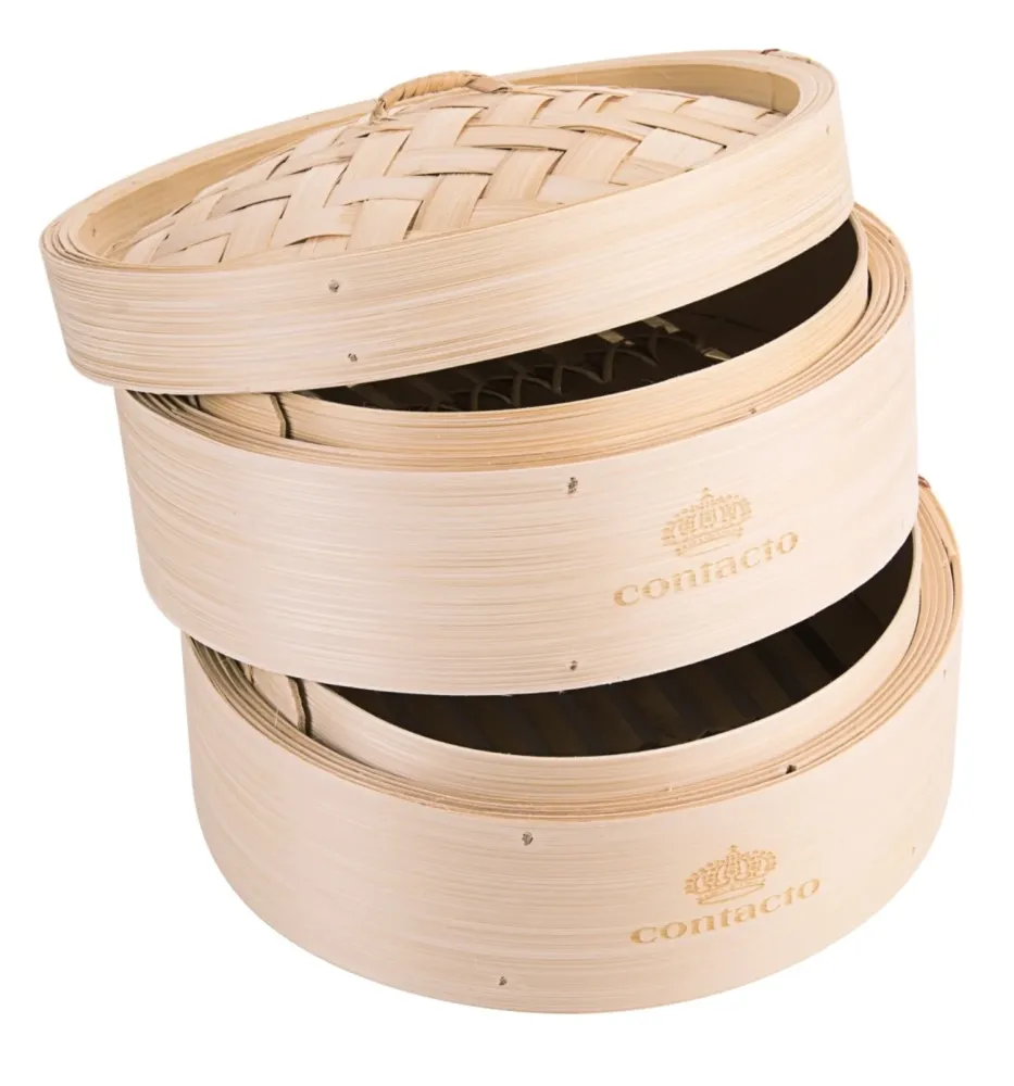 Cestello vapore doppio bambù D20cm, H15cm
