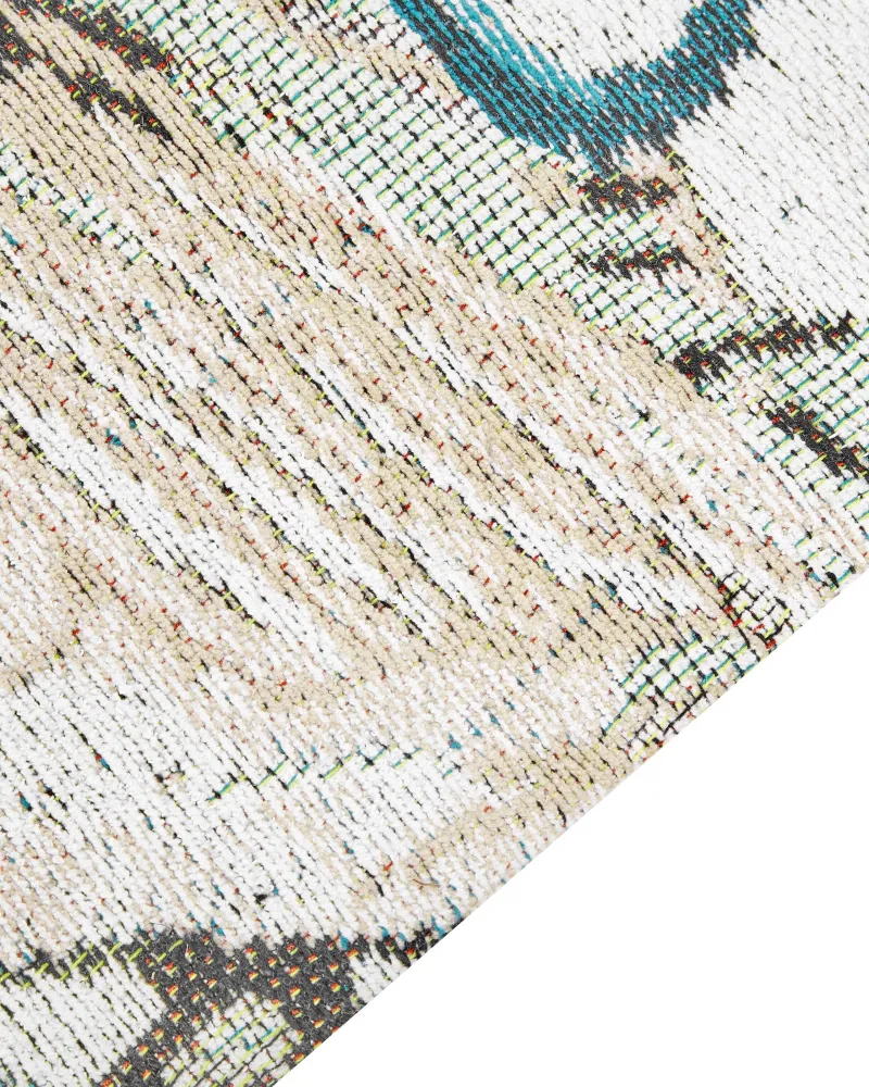 Kit Completo Tappeto cotone motivo uccello 200 x 300 cm Multicolore ARIHA