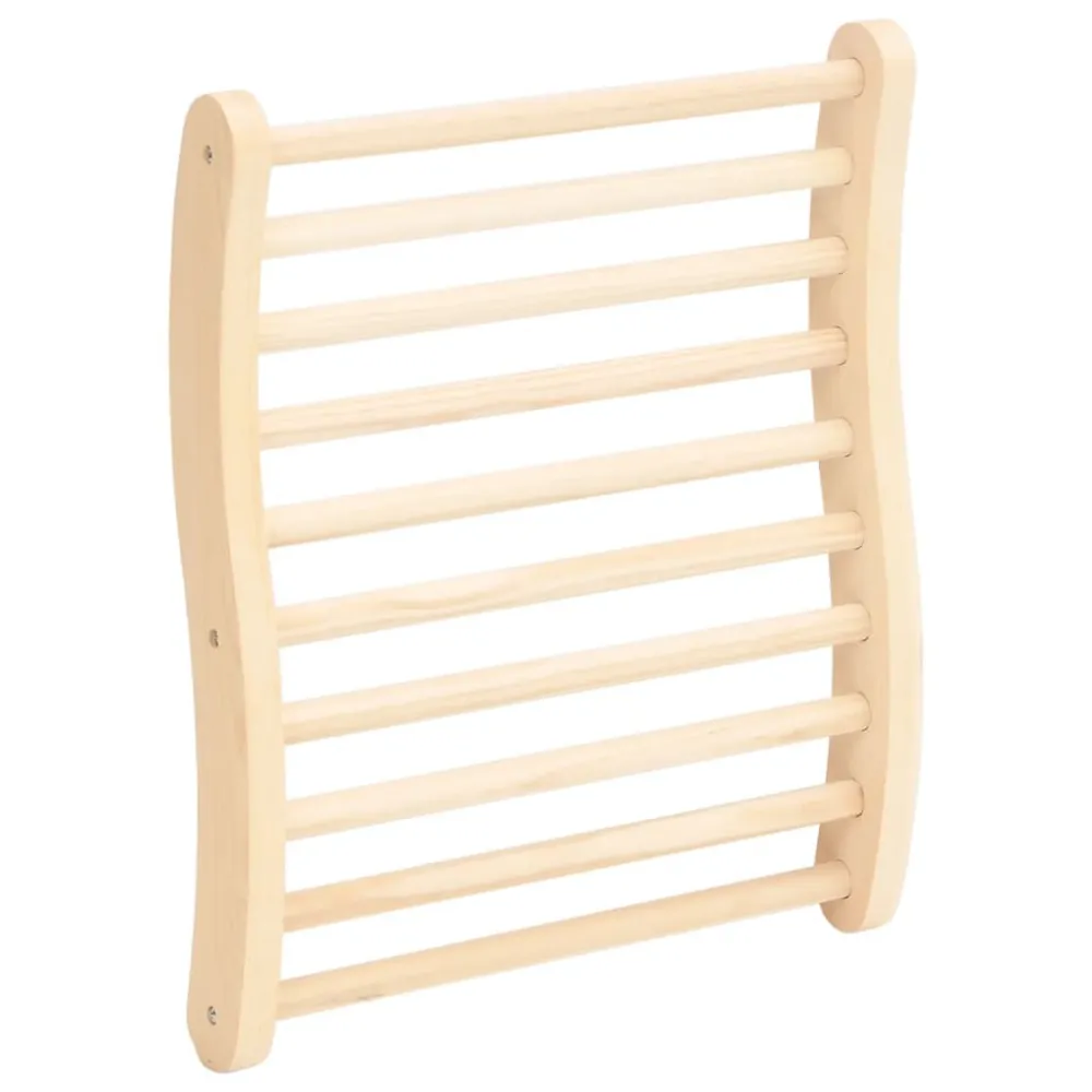 Aspirapolvere per Piscina Schienale Forma di S per Sauna Legno Massello di Pino