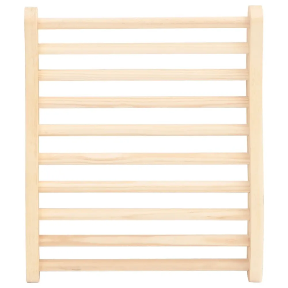 Aspirapolvere per Piscina Schienale Forma di S per Sauna Legno Massello di Pino