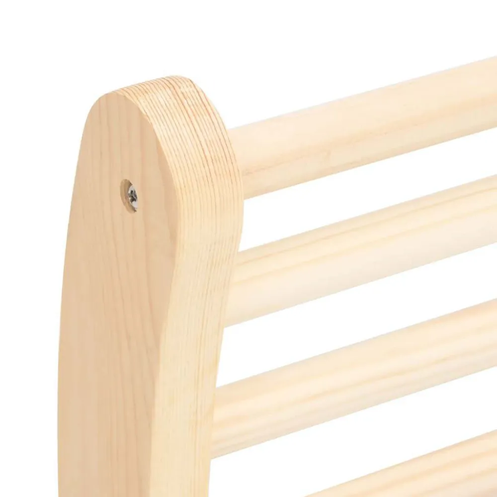 Aspirapolvere per Piscina Schienale Forma di S per Sauna Legno Massello di Pino