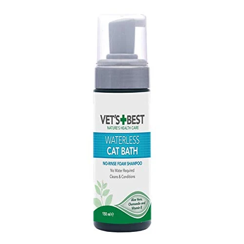 Vet's Best Shampoo Secco Naturale Senz' Acqua per Gatti - 150Ml