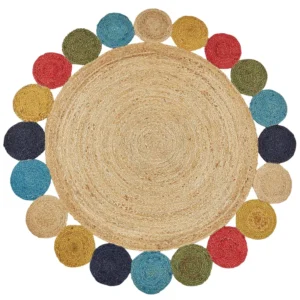 Tappeto iuta multicolore ⌀ 140 cm VOSTAN
