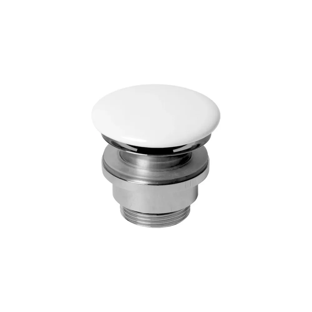 Piletta Ceramica Azzurra con tappo ceramica - Bianco