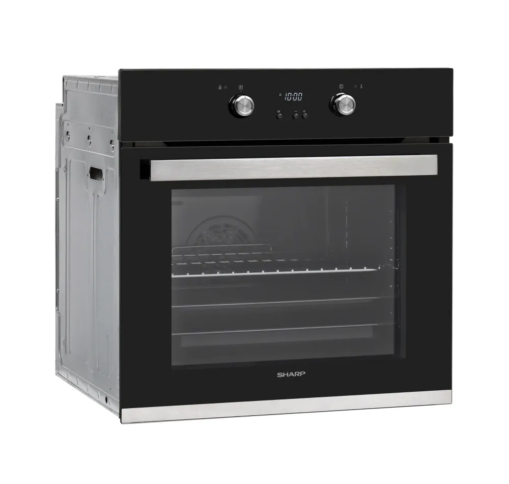 Forno da incasso Sharp K-61D27BM1-EU 69lt. pirolitico con ventilazione assistita, nero