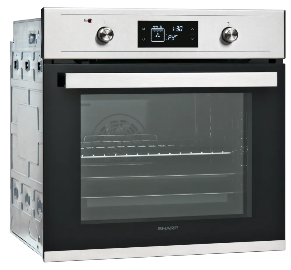 Forno multifunzione pirolitico da incasso Sharp K-61V28IM1-EU 69lt, inox