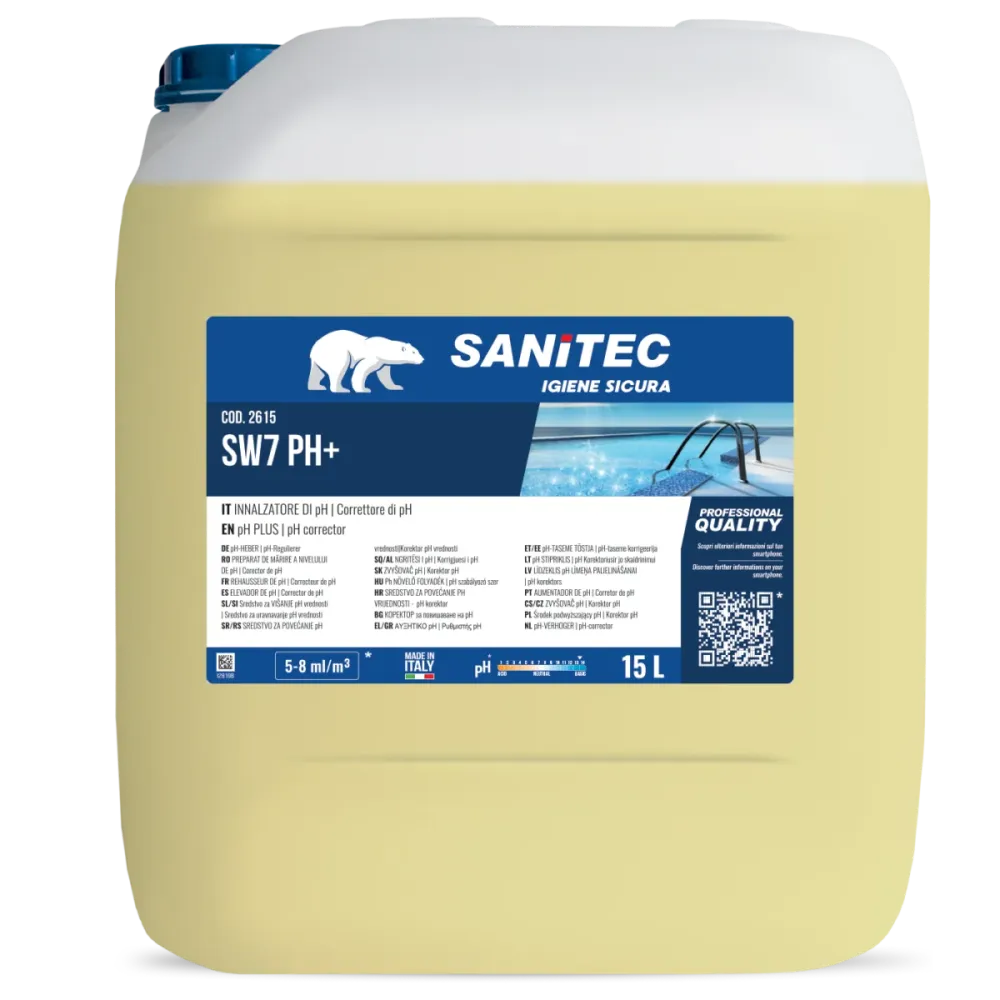 Innalzatore correttore di Ph Sanitec SW7 pH 15 lt