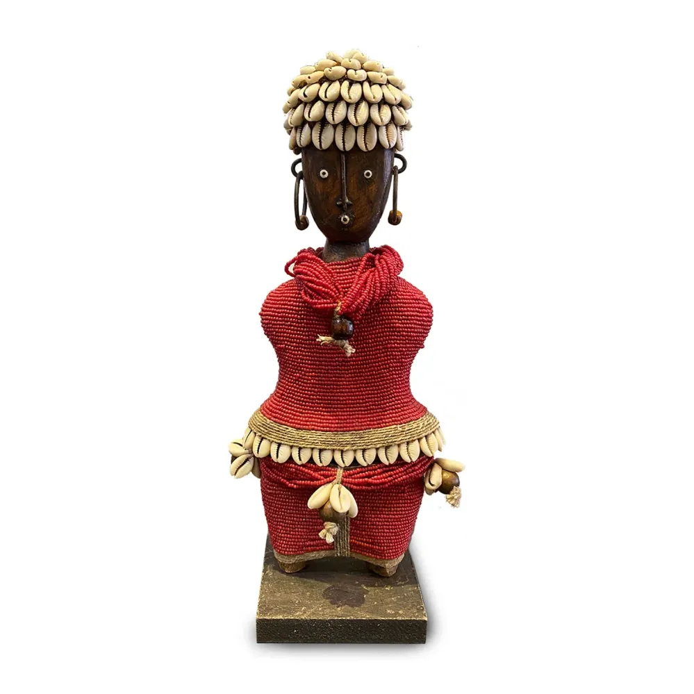 Namji Doll Rossa | Bambola Decorativa Perline