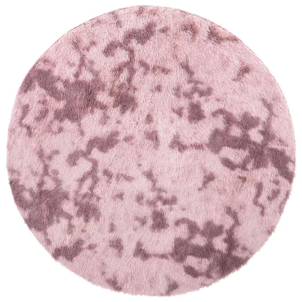 Tappeto Shaggy Pelo Durativo NAVARRA Rosa Antico 100x100cm