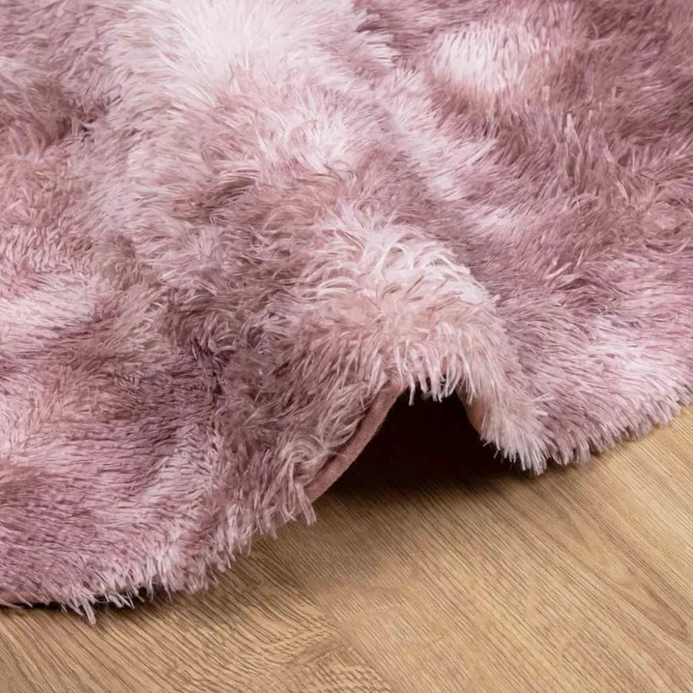 Tappeto Shaggy Pelo Durativo NAVARRA Rosa Antico 100x100cm