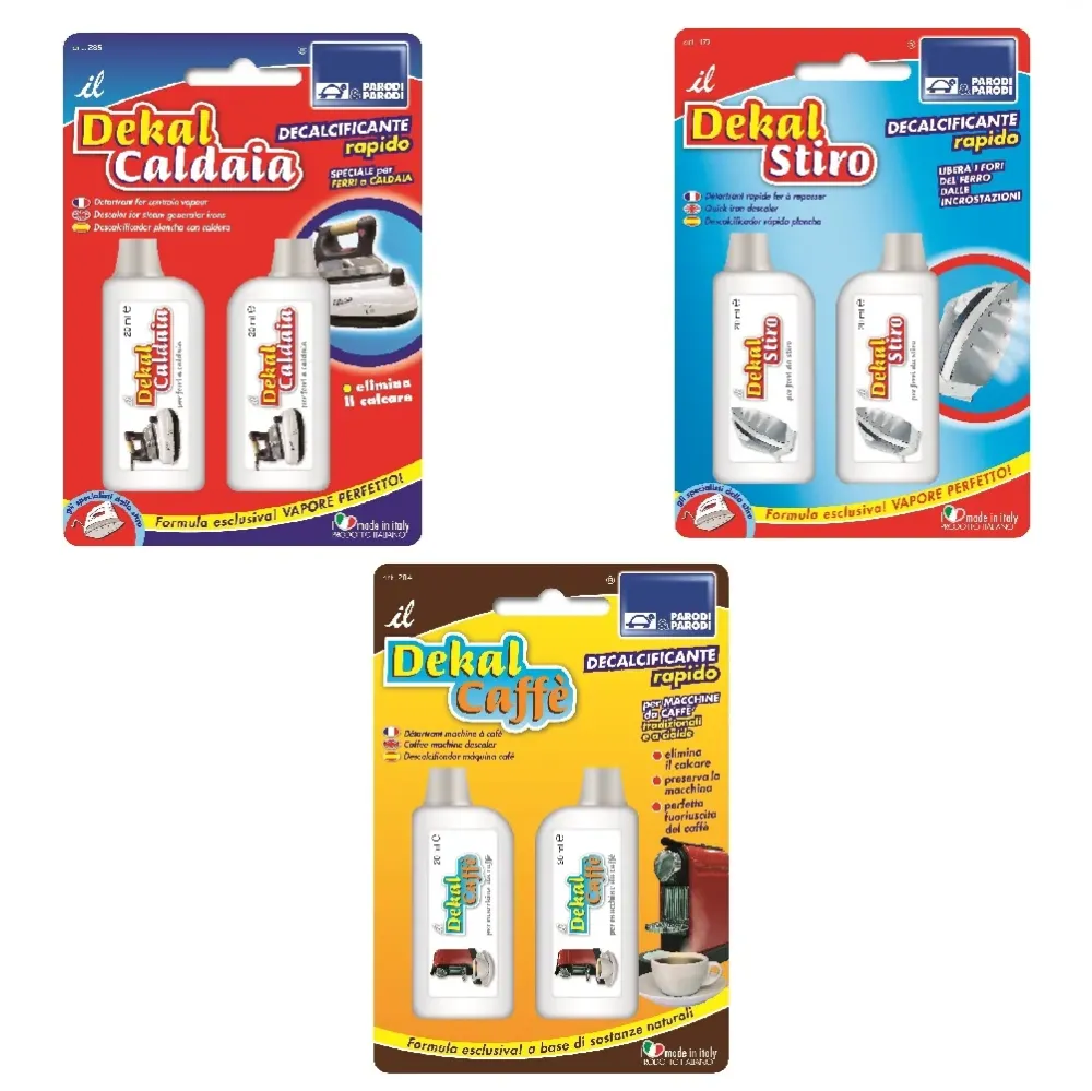 Kit 3 Dekal Decalcificante Caldaia-Macchina Caffè-Ferro Stiro 6pz da 20ml