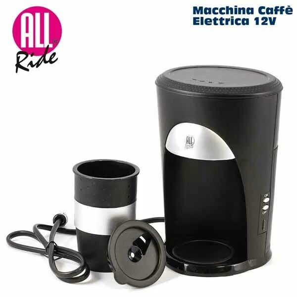 MACCHINA DA CAFFE' PORTATILE CIALDE PADS UNIVERSALE 12V PER AUTO CAMPER BARCA