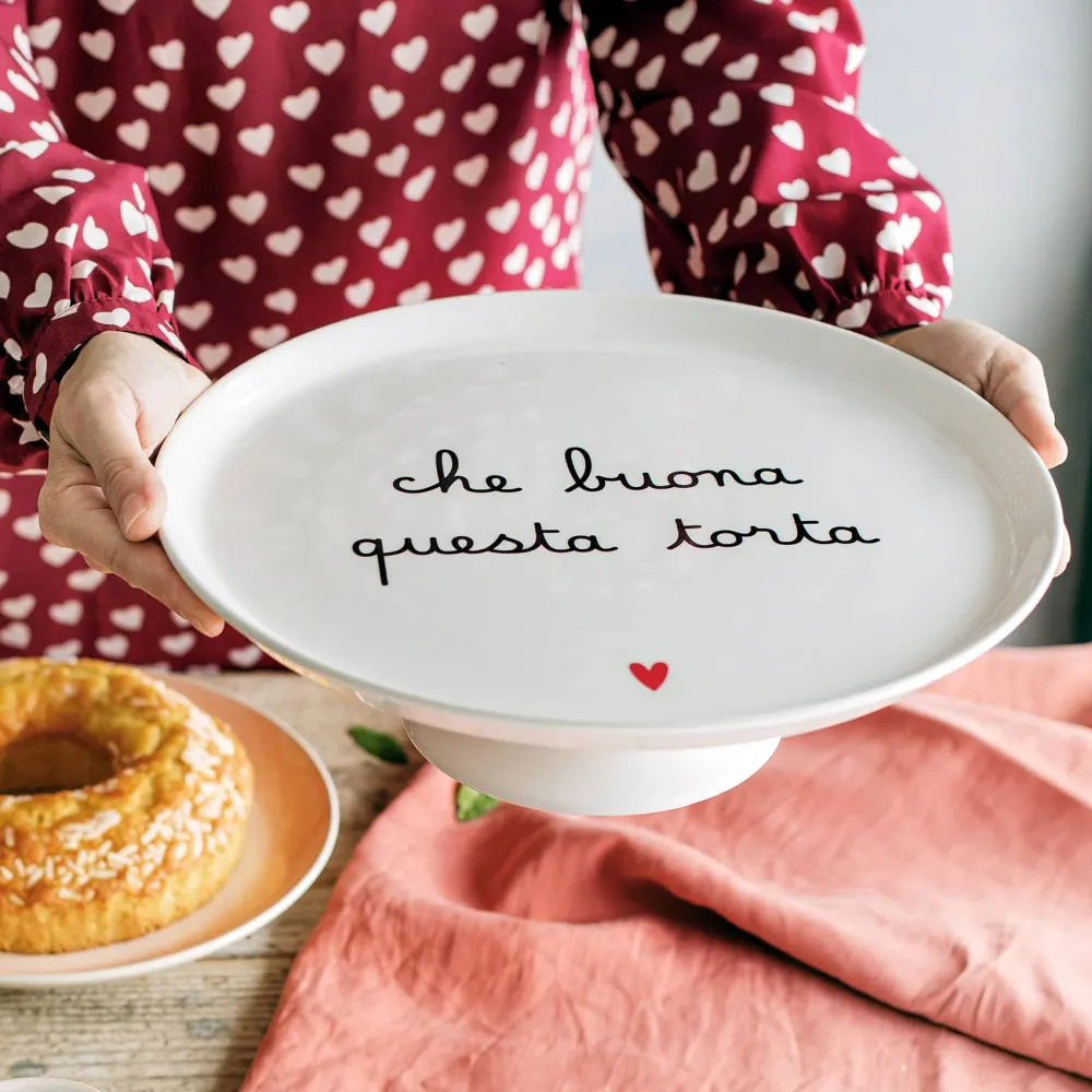 Alzata per dolci e torte gres - Che buona questa torta