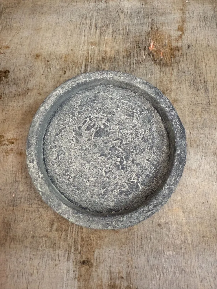 Piatto cemento grigio scuro