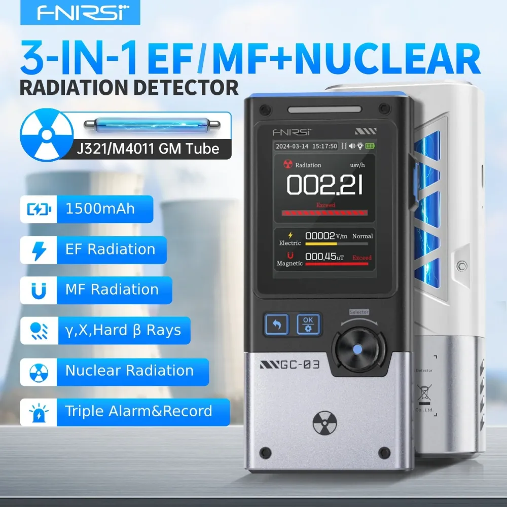 FNIRSI® GC-03 Rilevatore di Radiazioni Multifunzionale
