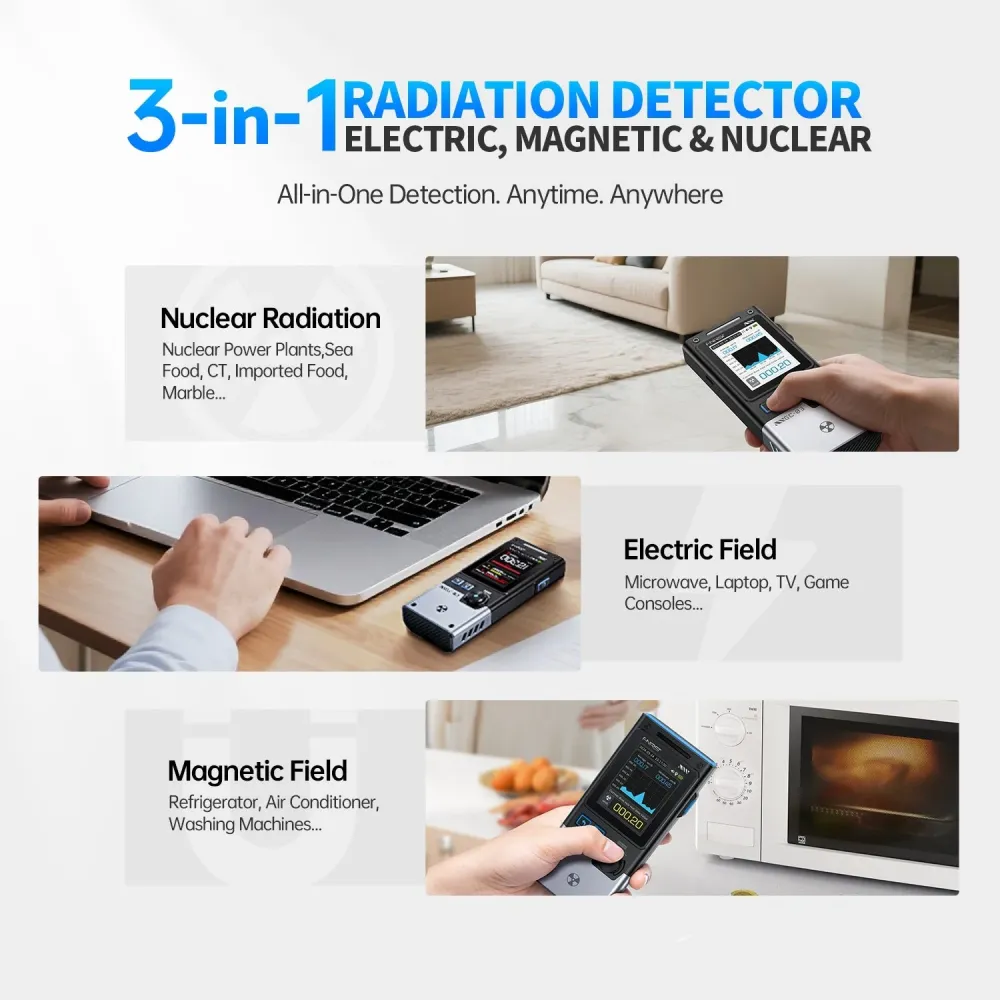 FNIRSI® GC-03 Rilevatore di Radiazioni Multifunzionale