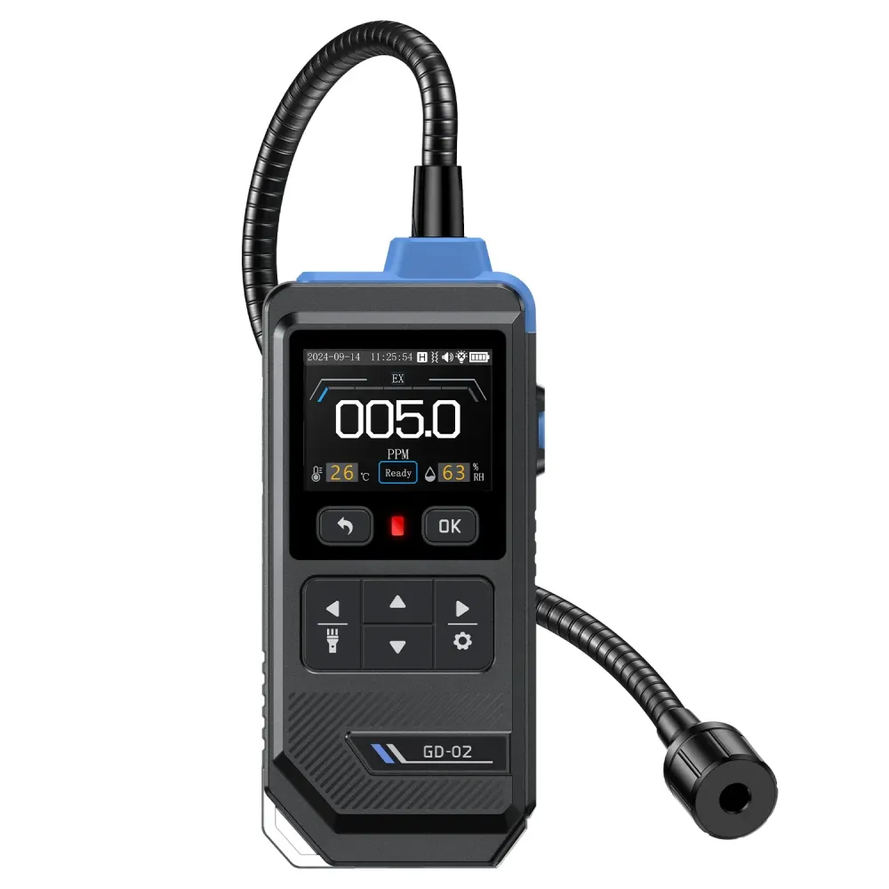 FNIRSI® GD-02 Rilevatore Portatile di Gas Combustibili Schermo Colori Monitor Metano Propano Isobutano