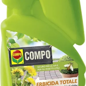 COMPO Erbicida Totale HERBISTOP Pronto Uso Giardino PFnPO, Per Piante Ornamentali, Contro Infestanti, Muschi e Alghe, 500 ml