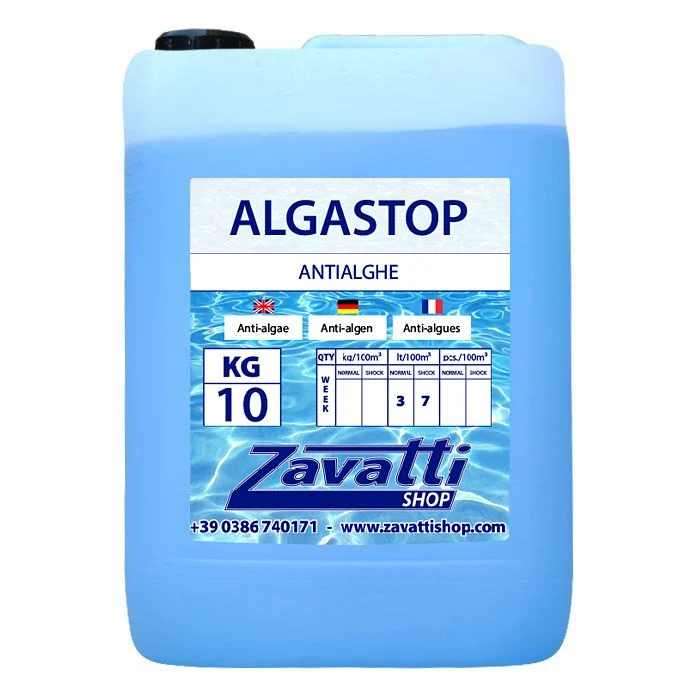 Piscinaonline 10 Lt Algastop - antialghe liquido per piscina