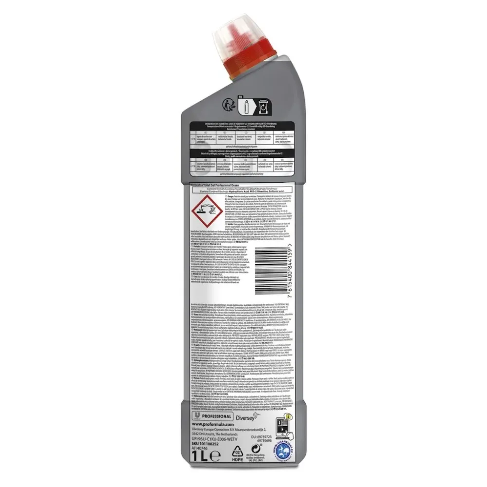 Detergente gel anticalcare per wc Diversey Domestos WC Gel 6X1 litro