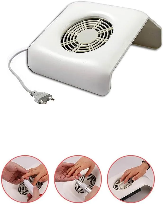 Aspiratore elettrico x polveri della limatura unghie 1 ventola 7 pale