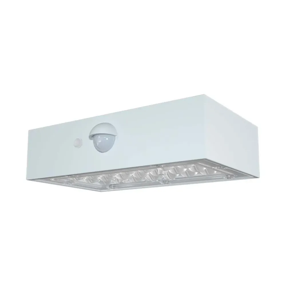 V-TAC Lampada LED da Muro 3W 350lm Con Pannello Solare e Sensore PIR Bianco 3000+4000K IP65 10306