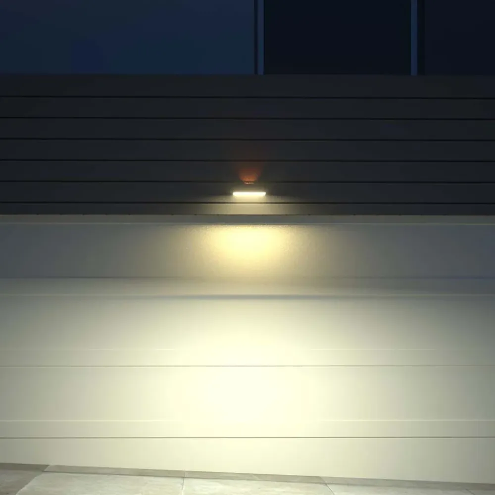 V-TAC Lampada LED da Muro 3W 350lm Con Pannello Solare e Sensore PIR Bianco 3000+4000K IP65 10306