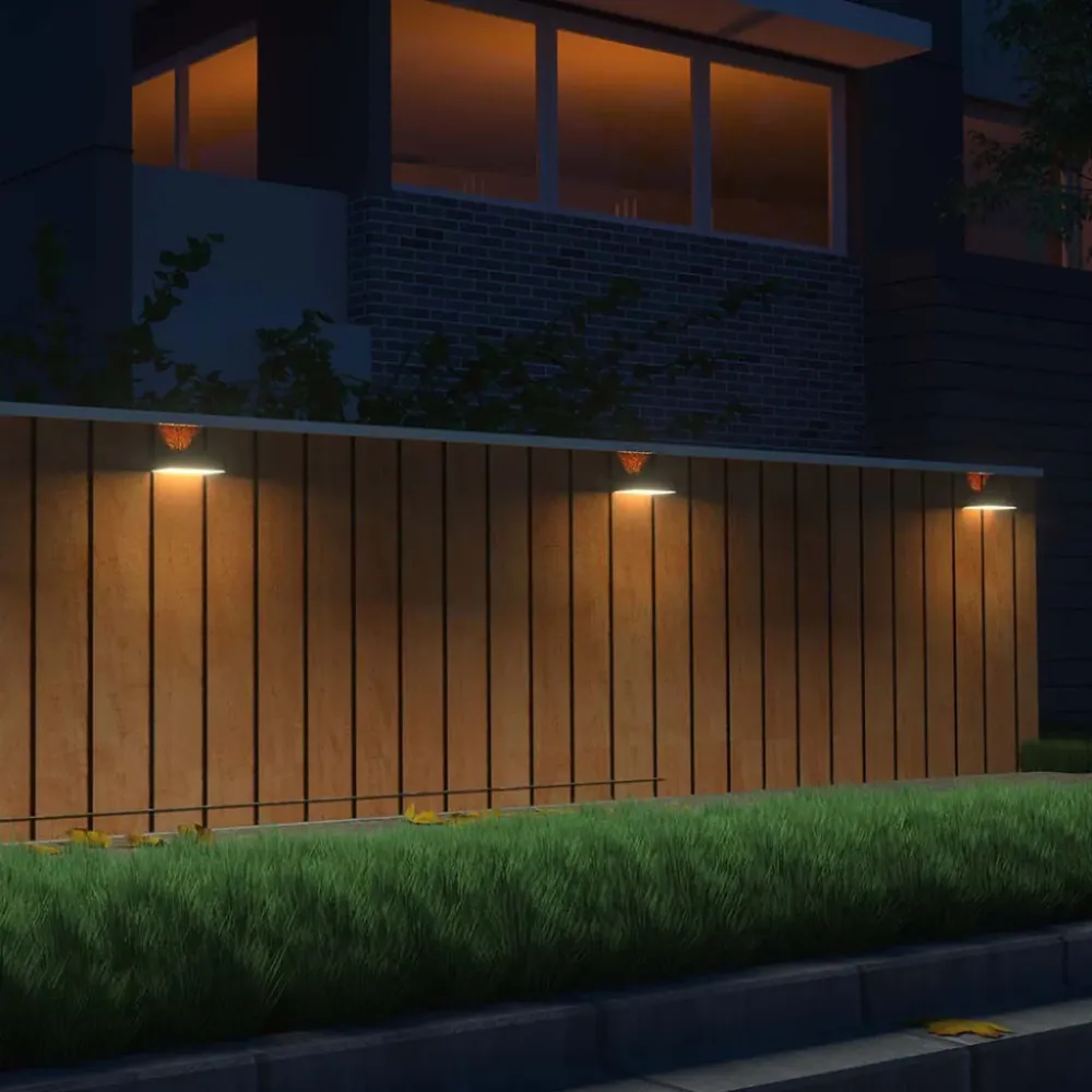 V-TAC Lampada LED da Muro 3W 350lm Con Pannello Solare e Sensore PIR Bianco 3000+4000K IP65 10306